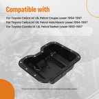 Oil Pan Assembly for Toyota Celica Corolla 1.8L (1993–1997) Steel Lower
