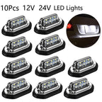 10X LED License Plate Light for Universal Fit Truck Trailer Car Caravan