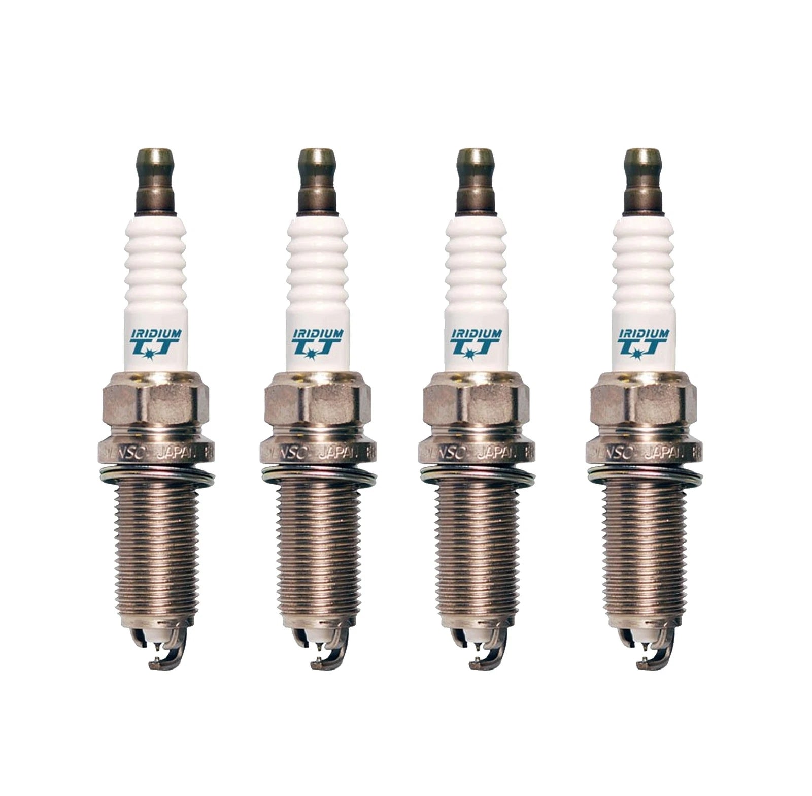 Set of 4 Denso Iridium TT Spark Plugs (Gap 0.040) for