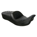 Black Rider Driver Passenger Seat for Harley Touring Street Glide (2009-2023)