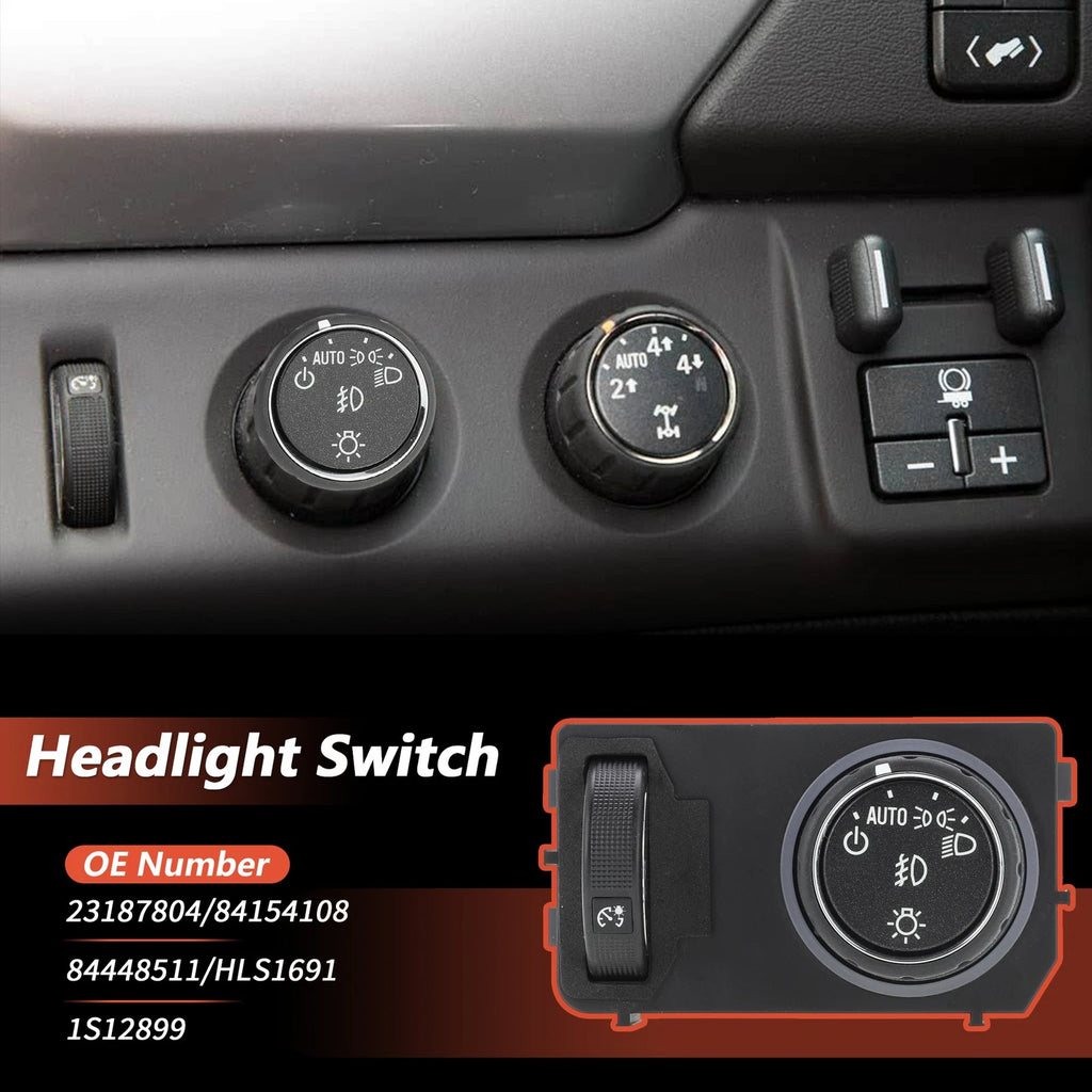 Headlight Switch for GMC Yukon, Chevrolet (No. 23187804)