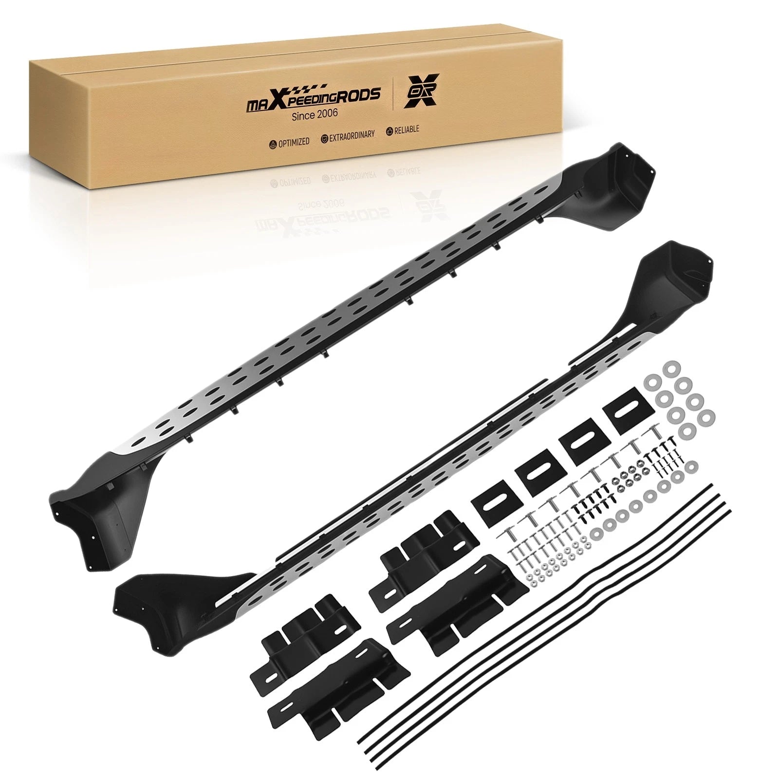 Nerf Bars Running Boards for Jeep Grand Cherokee (2011–2021) Aluminum Black