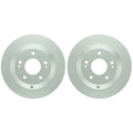 Set of 2 Bosch QuietCast Rear Disc Brake Rotors for Santa Fe Sedona Sorento