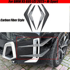 Set of 4 Carbon Look Front Bumper Duct Vents Fin Trim for BMW X5 G05 (2023+)