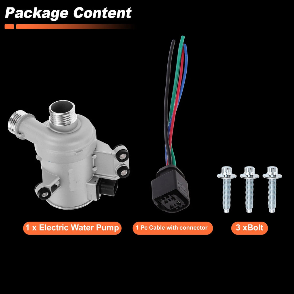 Electric Engine Water Pump for BMW X5 L6 3.0L (2014–2017) No. 11517596763