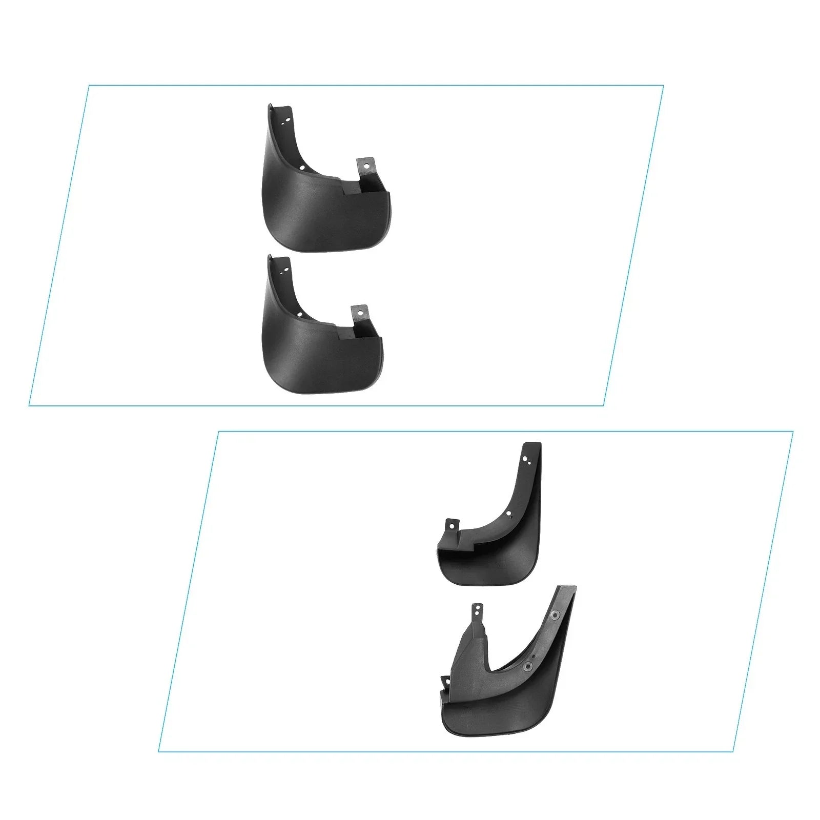 Front & Rear Mud Flap Splash Guards for Hyundai Tucson (2010-2015)
