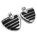 Chrome Wing Mini Floorboards w/ Adapters for Suzuki Marauder 1600 (2004–2006)