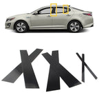 Set of 6 Door Trim Pillar Posts Cover Kit for KIA Optima (2011–2015) Gloss Black