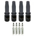 Set of 4 Ignition Coils & Spark Plugs for C-Max MKZ Milan (2013–2019)