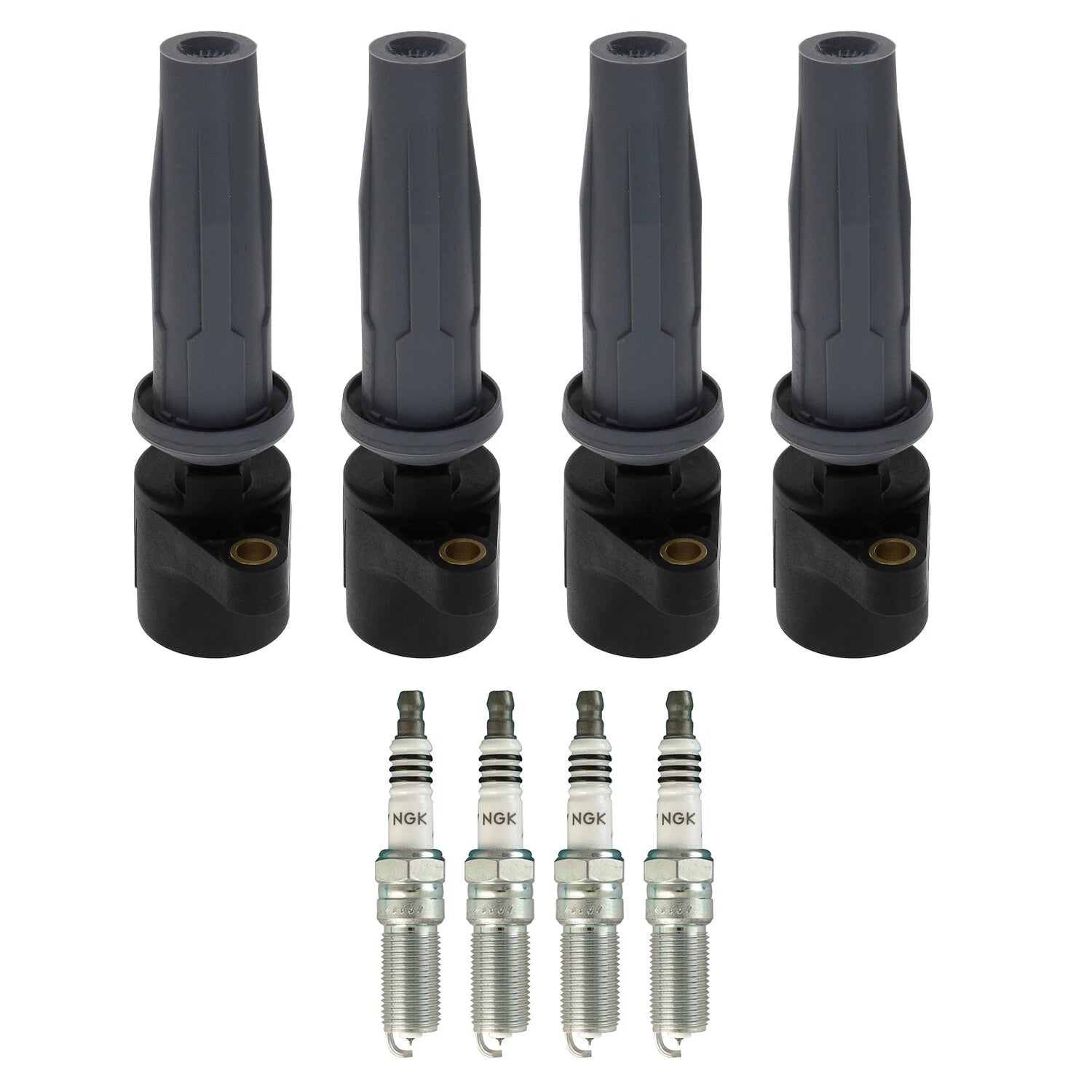Set of 4 Ignition Coils & Spark Plugs for C-Max MKZ Milan (2013–2019)