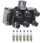 Set of 6 Ignition Coils + Iridium Spark Plugs for Ford Explorer Ranger Taurus