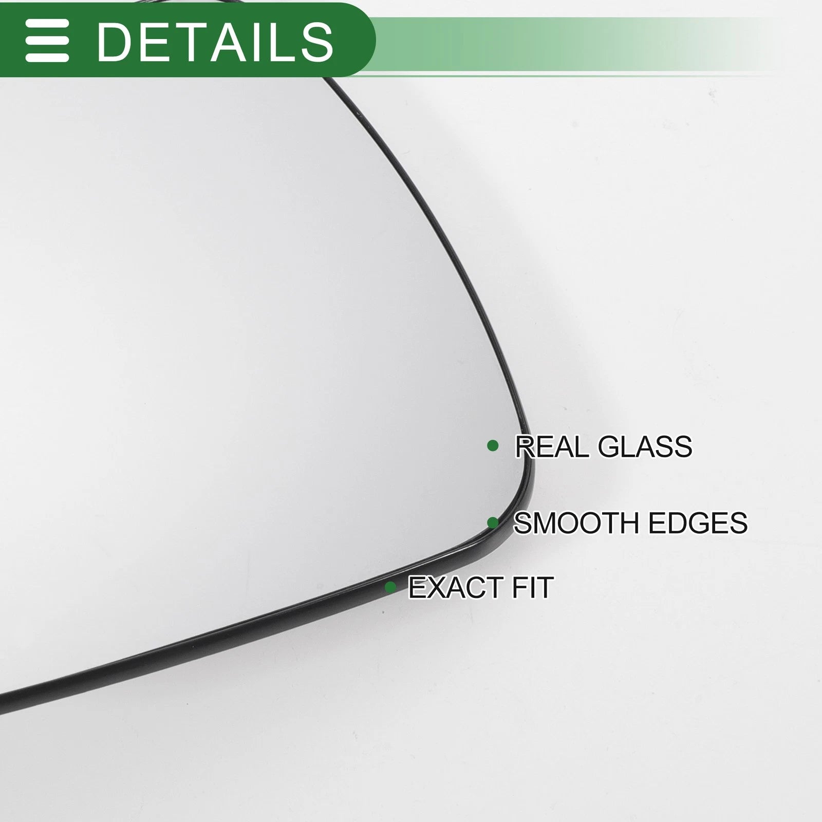 Left Side Heated Convex Mirror Glass for Ford Kuga (2019–2023)
