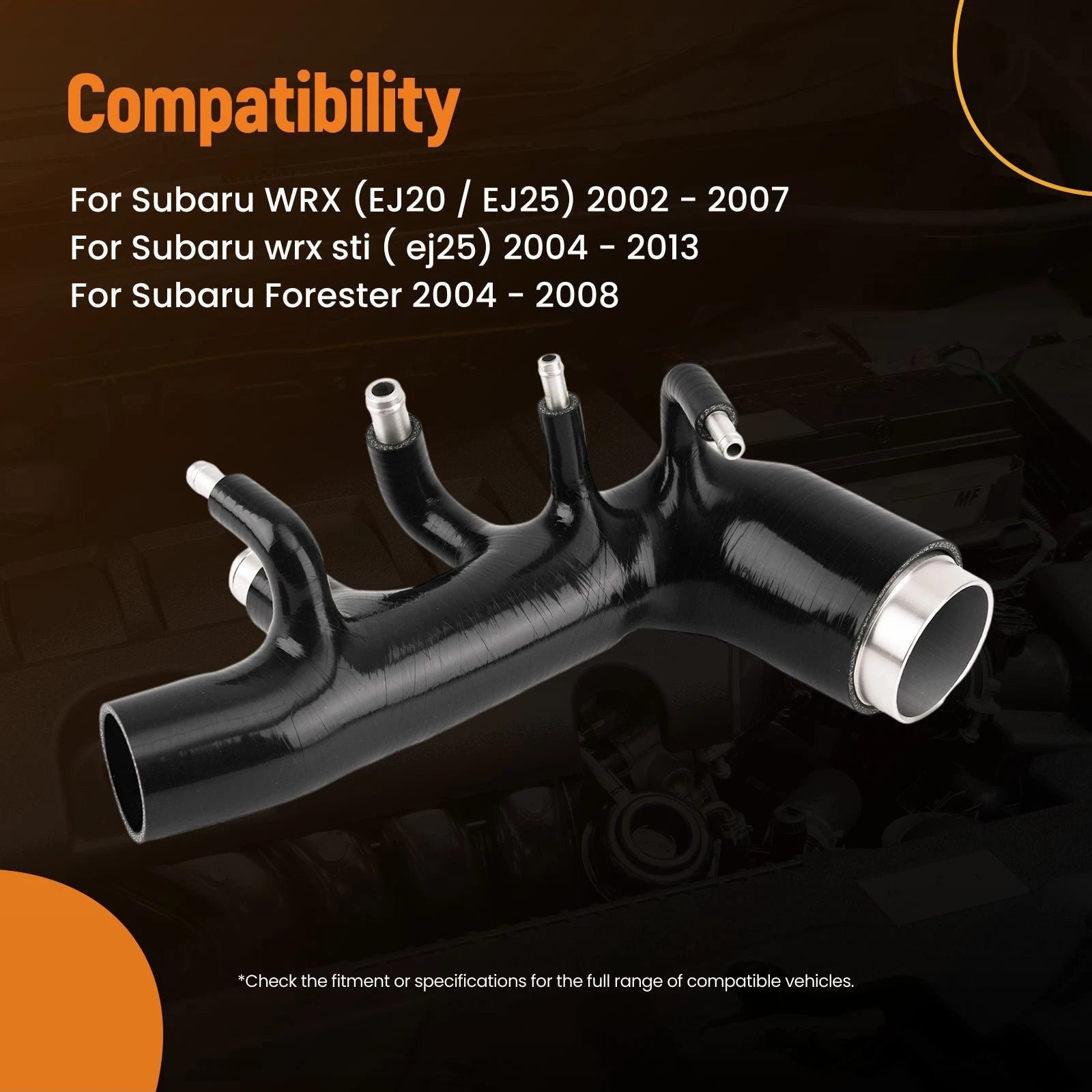 Silicone Turbo Inlet Induction Hose for Subaru Forester (2004–2008)