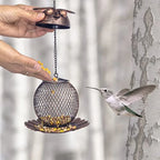 2X Charming Owl Design Bird Feeder with Large Capacity for Outdoor Spaces