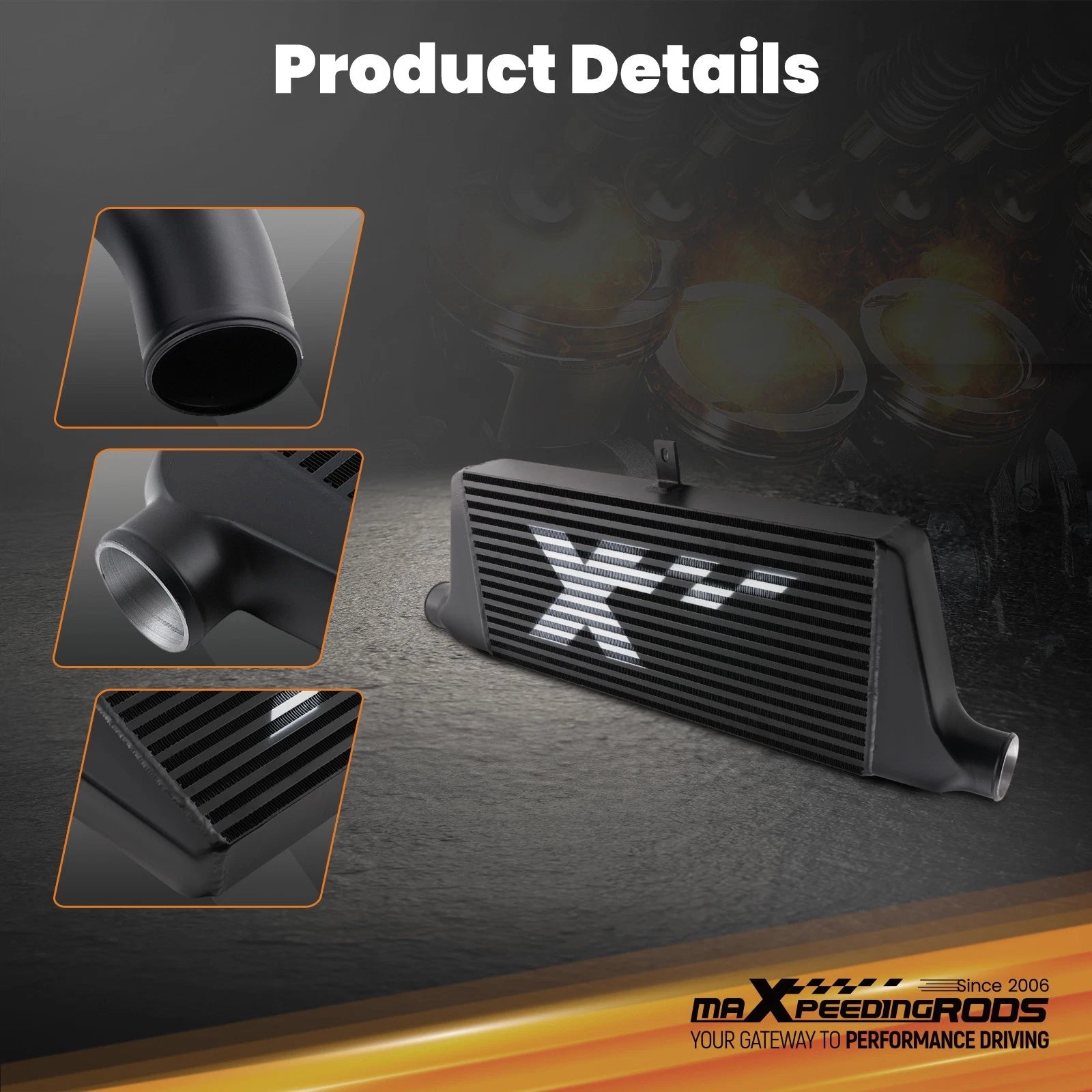 Aluminum Intercooler Kit for Nissan 200SX 240SX S14 S15 SR20DET (1995–2002)
