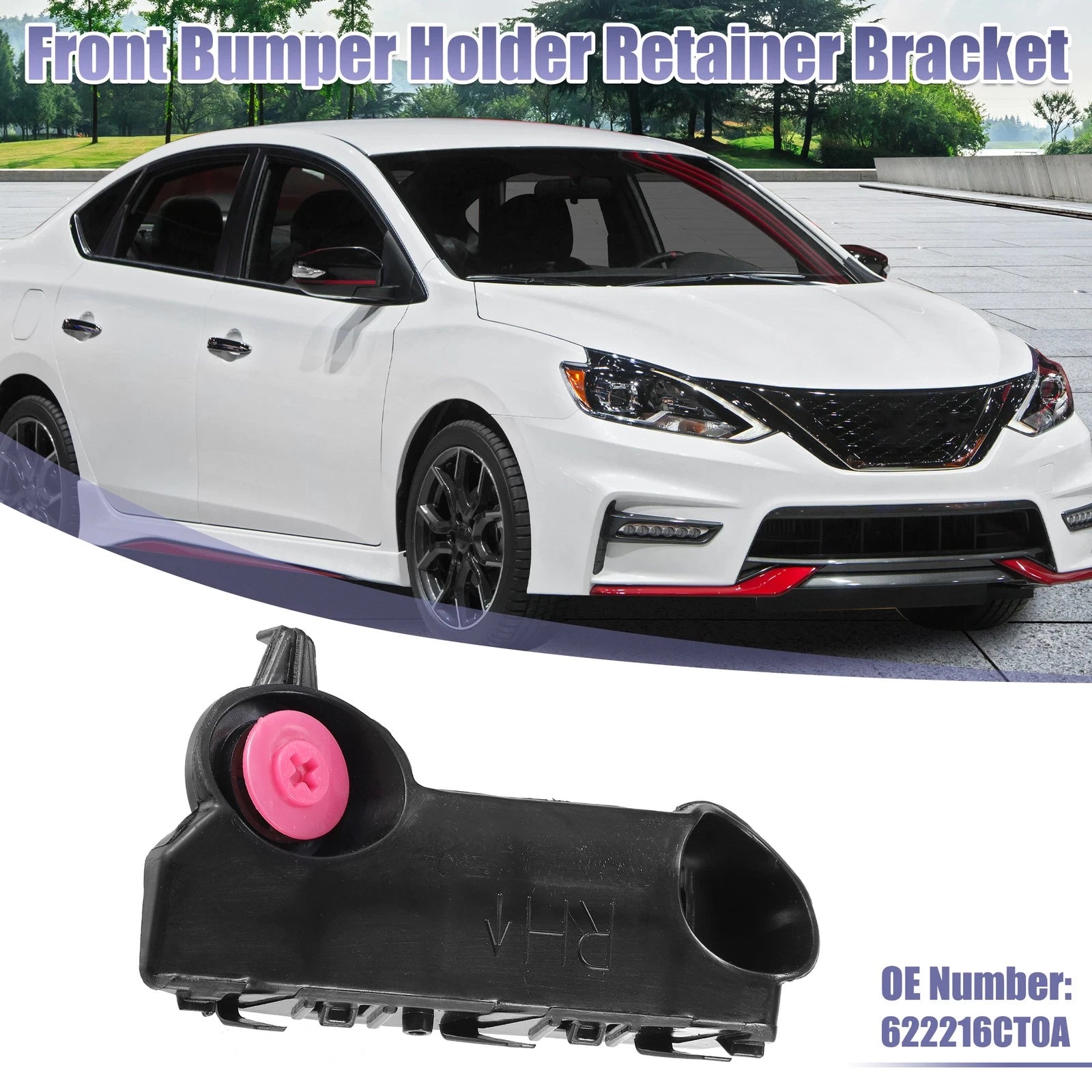 Front Right Bumper Mounting Bracket No. 622216CT0A for Nissan Altima (2019–2020)