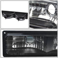 Black Crystal Bumper Lights for Chevy C10 C/K C1500/C2500/C3500 (1988–1998)