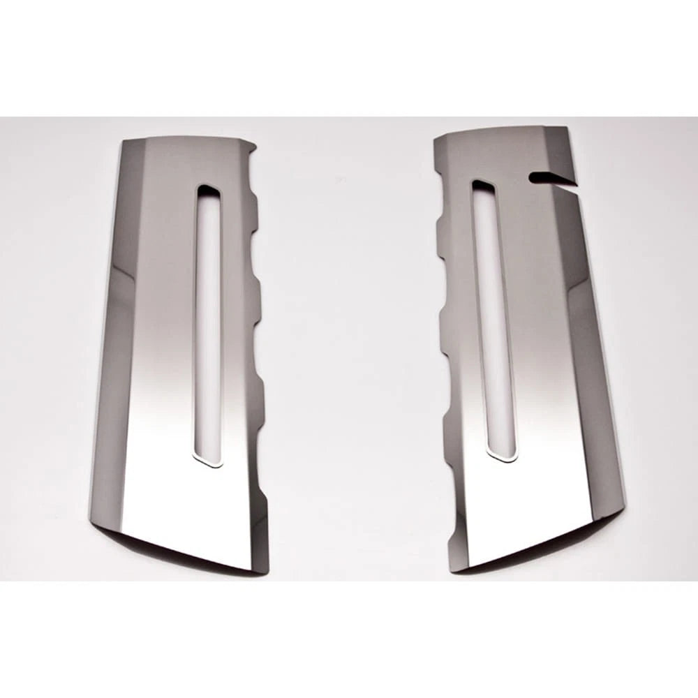 Polished Stainless Fuel Rail Covers with Yellow LED for Chevy Corvette (2014–2019)