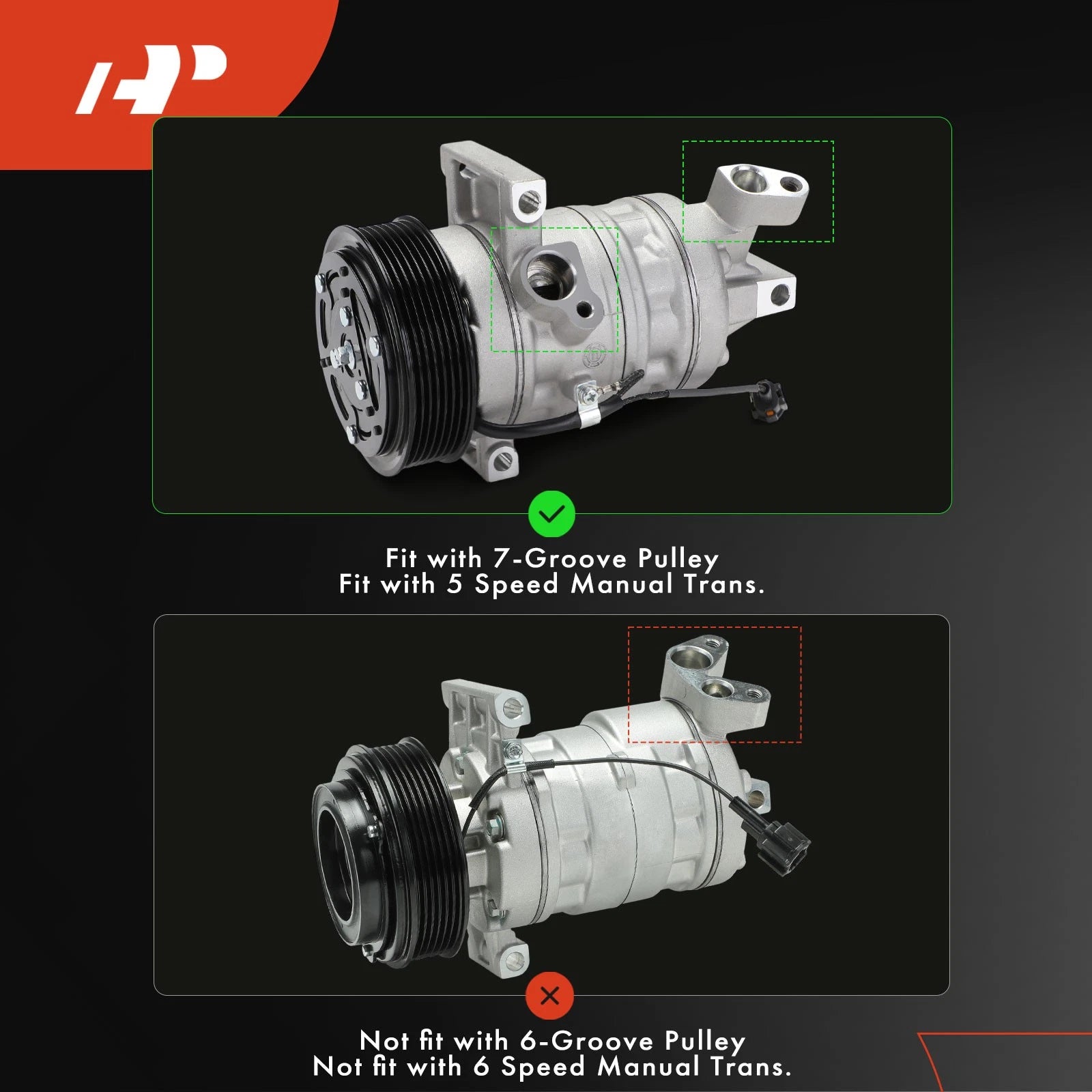 A/C Compressor with Clutch for Nissan Versa (2009-2011)