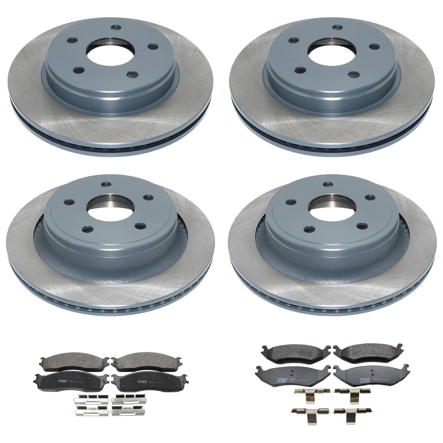 DuraGo Disc Brake Rotor & TRW Pad Kit for Dodge Ram 1500 (2006–2007)