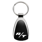 Logo on Black Teardrop Keychain - Officially Licensed for Dodge R/T