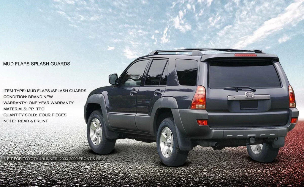 Mud Flaps Splash Guards Fender Mudguards for Toyota 4Runner Sport (2003–2009)