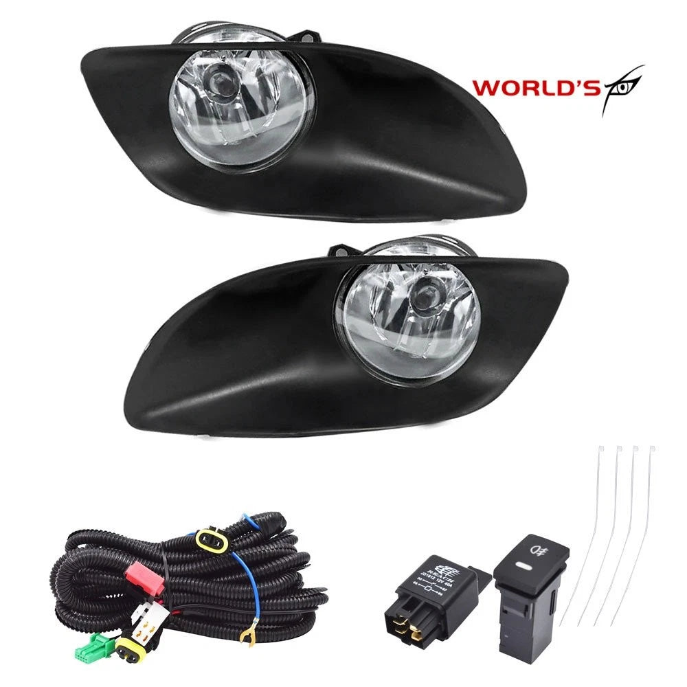 Set of 2 Clear Lens Fog Lights for Toyota Yaris (2006–2011)