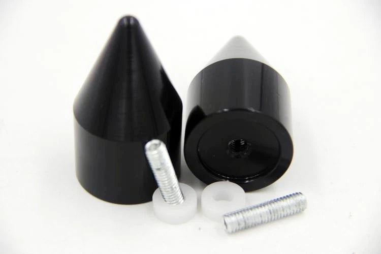 Spike Black Bar End Weights Sliders for Yamaha YZF-R1 (1998–2012)