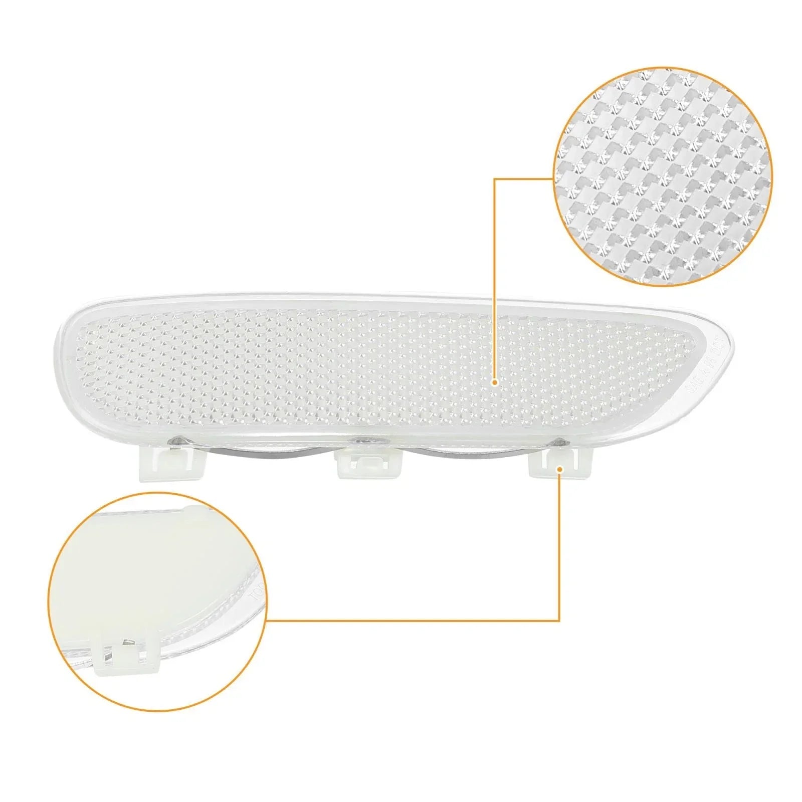 2x Pair Front Bumper Reflector Side Marker for BMW 325Ci 330Ci 323Ci 328Ci