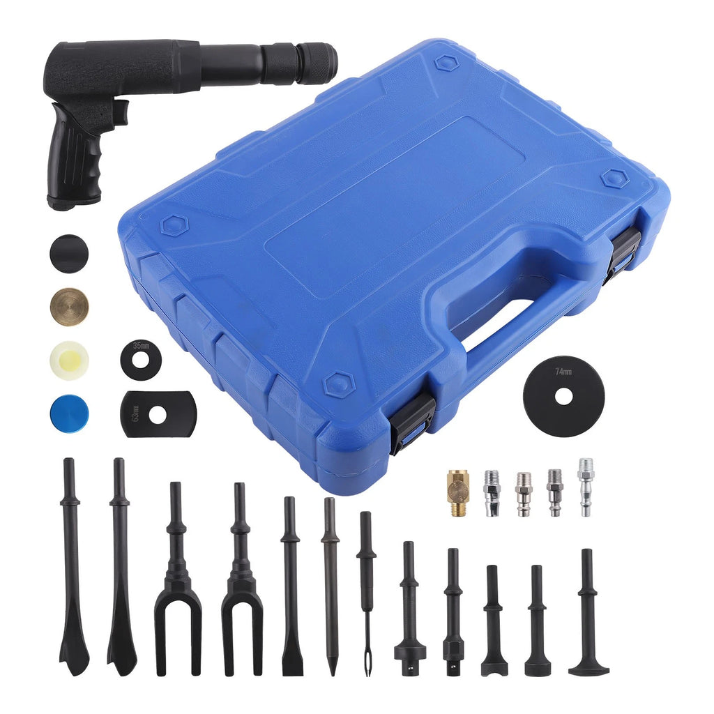 19PC Air Hammer Kit for Automotive Repair (Chrome Molybdenum Steel)