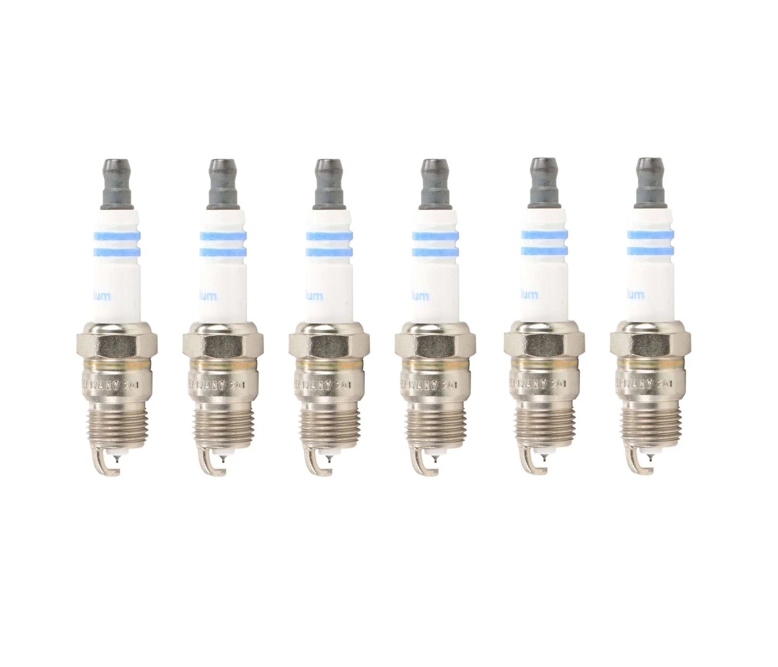 Set of 6 Bosch Double Iridium Spark Plugs for Chevy GMC Pontiac Buick Jeep (V6 L6)