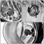 Fog Light Lamp Set for Toyota Highlander (2020–2022) w/ Bezel & Switch, Chrome