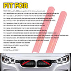 2X Front Car V Brace Grill Trim Strips Cover for BMW 1/2/3/4 Series (F20 F30)