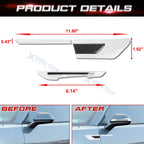 Reflective Rear View Mirror Side Door Strip Warning Stickers Universal (-)