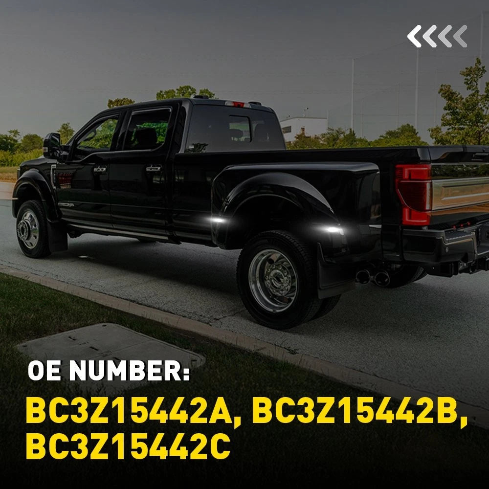 Set of 4 LED Side Marker Lights for Ford F250 F350 F450 F550 Super Duty (2011–2022)