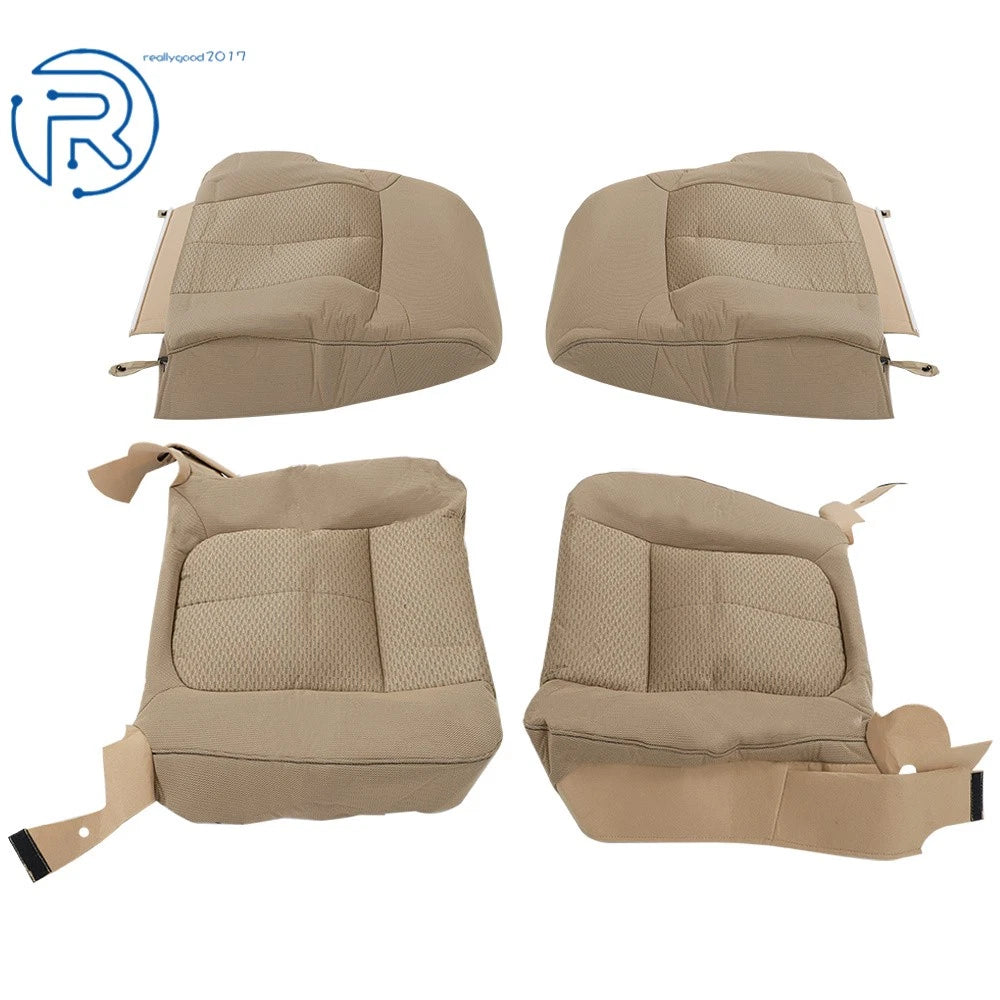 Seat Covers for Ford F150 XLT (2011–2014) Tan Cloth Driver & Passenger