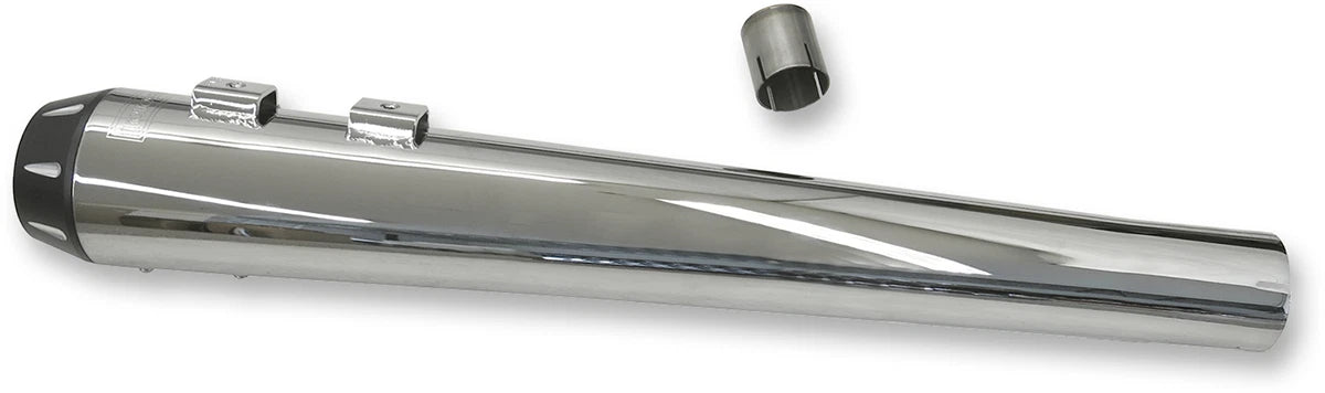 Bassani 2:1 Chrome Megaphone Muffler for 1F17R