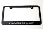 Premium License Plate Frame Turbocharged Matte Black for Toyota (2010–2015)