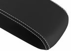 Leather Console Lid Armrest Cover for VW Passat (2011–2018) White Stitch