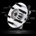 Wheel Bearing & Hub for Ford F-150 Lobo Mark LT (2004–2008) 4WD 6-Lug
