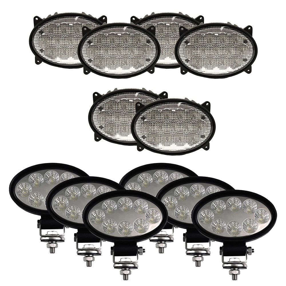 Complete Flood Beam LED Light Kit for Case IH Combines (Pkg. of 12)