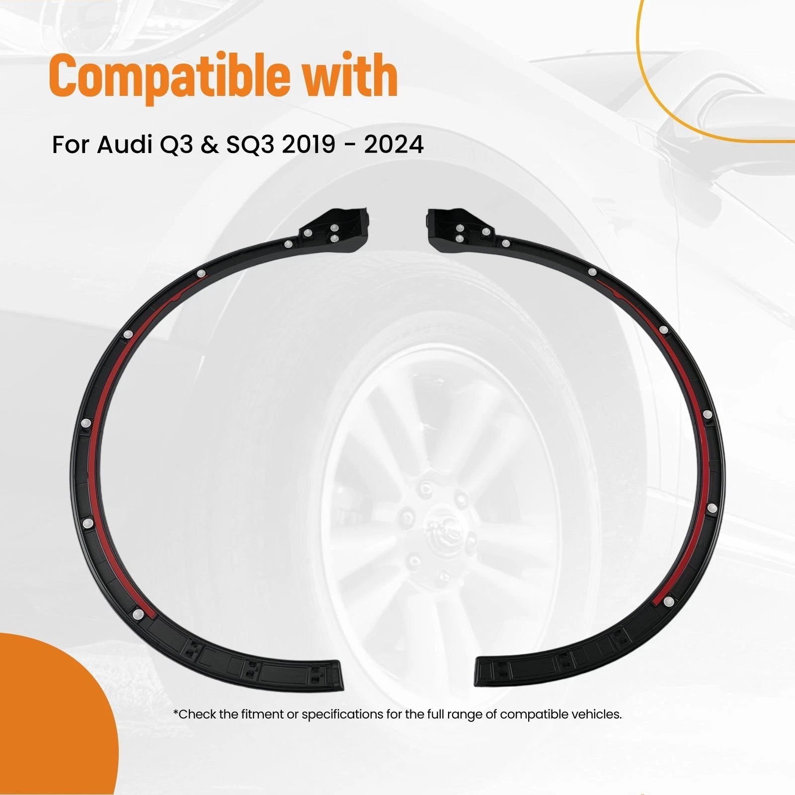 Front Fender Flare Molding Trim for Audi Q3 SQ3 (2019–2024) 83A853717AGRU