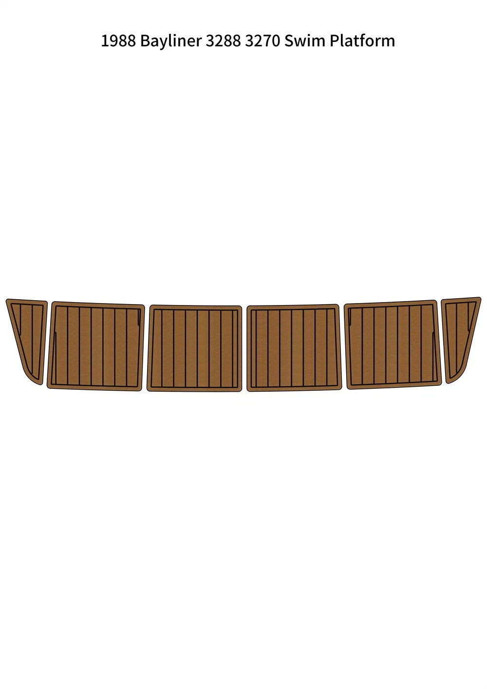 EVA Foam Teak Deck Flooring Mat for Bayliner 3288 3270 (1988)