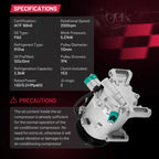 A/C Compressor for Honda Civic (2016–2021), CR-V (2017–2022) 198277
