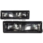Set of 2 Black Bumper Lights for GMC C/K Sierra 1500/2500/3500 (1988–1998)