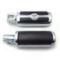 Chrome Gear Skull Footpeg for Suzuki Boulevard M90 (2009–2015)