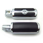 Chrome Gear Skull Footpeg for Suzuki Boulevard M90 (2009–2015)