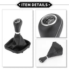 6 Speed Shift Knob & Boot Cover for Mercedes Benz W203 S203 (2004-2007)
