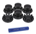 Axle Covers Set for Kenworth Semi Truck Black Standard Hubcaps 33mm (2001–2024)