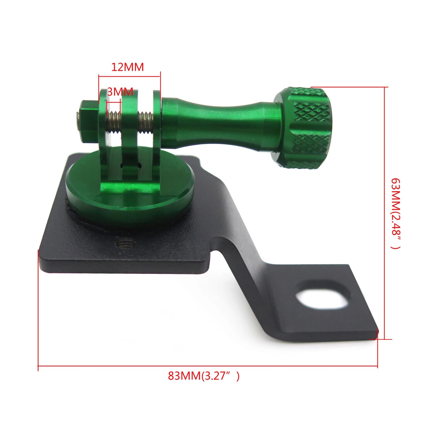 Aluminum Rearview Mirror Mount Bracket for GoPro Xiaoyi Camera
